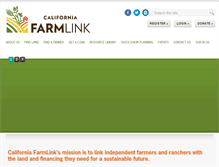 Tablet Screenshot of californiafarmlink.org